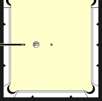 illustration of bottom half of pool table